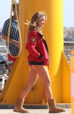 HASSIE HARRISON Arrives at Baywatch Set to Film in Los Angeles 05/15/2026
