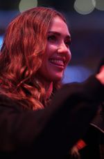 JESSICA ALBA at Game 4 of NBA Playoff Series Between L.A. Lakers and Oklahoma City Thunder in Los Angeles 05/11/2026