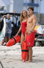 JESSICA BELKIN and Noah Beck Shooting Scenes for Baywatch in Los Angeles 05/28/2026