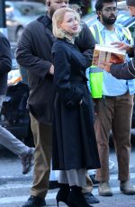 JESSICA CHASTAIN on the Set of Minivan at Wall Street in Manhattan 05/04/2026