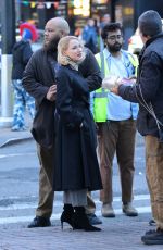 JESSICA CHASTAIN on the Set of Minivan at Wall Street in Manhattan 05/04/2026