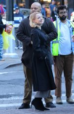 JESSICA CHASTAIN on the Set of Minivan at Wall Street in Manhattan 05/04/2026