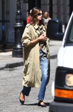 KAIA GERBER in a Trench Coat Out and About in New York City 05/07/2026