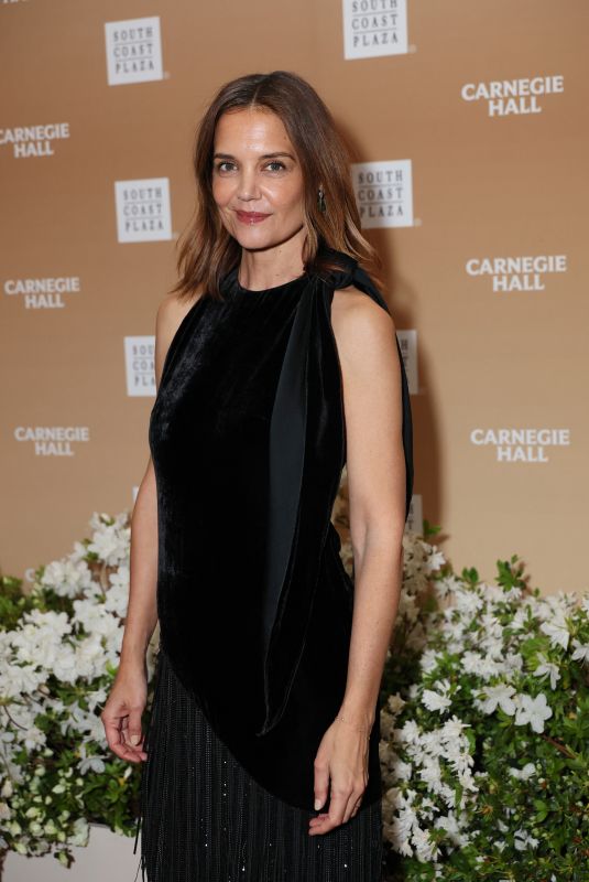 KATIE HOLMES at Carnegie Hall’s 50th Anniversary Of The Concert Of The Century Red Carpet in New York 05/05/2026