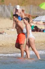 KELLY BROOK and Jeremy Parisi at a Beach in Saint-Tropez 05/28/2026