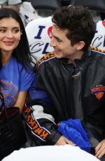 KYLIE JENNER and Timothee Chalamet at Game 4 of NBA Eastern Conference Finals in Cleveland 05/25/2026