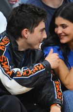 KYLIE JENNER and Timothee Chalamet at Game 4 of NBA Eastern Conference Finals in Cleveland 05/25/2026