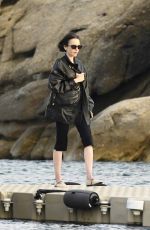 LILY COLLINS Takes a Lunch Break on the Set of Emily in Paris at Mykonos in Greece 05/23/2026
