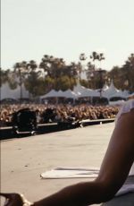 MADDIE ZIEGLER on stage with ADDISON RAE at Coachella 2026 in Indio 04/18/2026