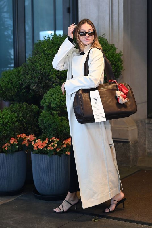 MADELYN CLINE Leaves Her Hotel in New York 05/26/2026