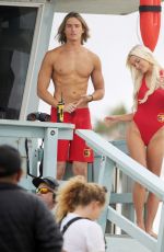 OLIVIA DUNNE in a Red Swimsuit on the Set of Baywatch in Los Angeles 05/26/2026