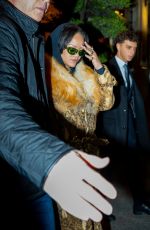 RIHANNA Out in Paris in a Leopard-print Coat with a Fur-trimmed Collar 05/20/2026