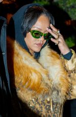 RIHANNA Out in Paris in a Leopard-print Coat with a Fur-trimmed Collar 05/20/2026