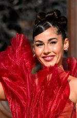 SARAH ENGELS at Turquoise Carpet of 70th Eurovision Song Contest Opening Ceremony 05/10/2026
