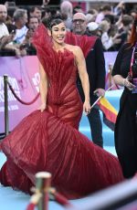 SARAH ENGELS at Turquoise Carpet of 70th Eurovision Song Contest Opening Ceremony 05/10/2026