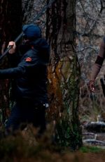 SOPHIE TURNER on the Set of Tomb Raider in England, February 2026