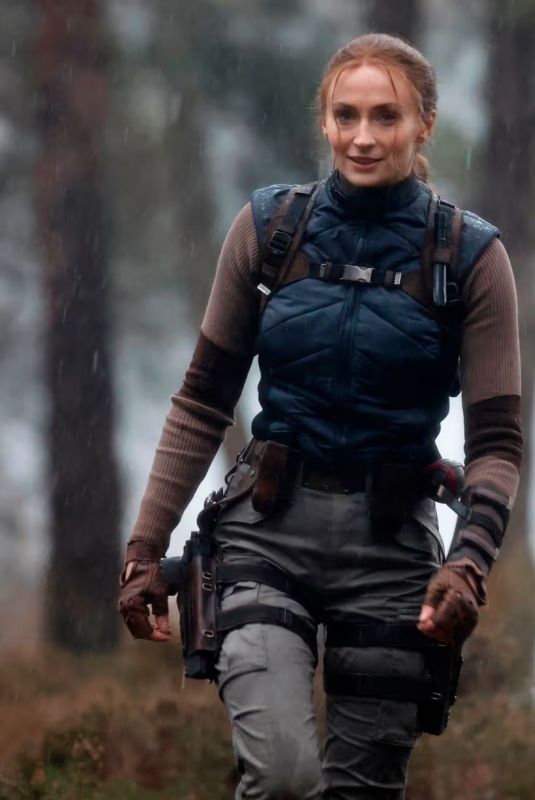 SOPHIE TURNER on the Set of Tomb Raider in England, February 2026