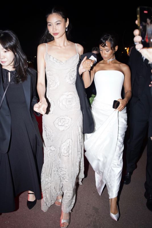 TAYLOR RUSSELL Arrives at an After-party at Plage Lucia in Cannes 05/17/2026