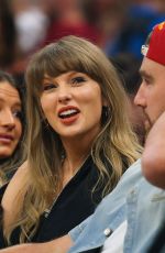 TAYLOR SWIFT and Travis Kelce at Game Three of NBA Eastern Conference Finals at Rocket Arena in Cleveland 05/23/2026