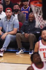 TAYLOR SWIFT and Travis Kelce at Game Three of NBA Eastern Conference Finals at Rocket Arena in Cleveland 05/23/2026