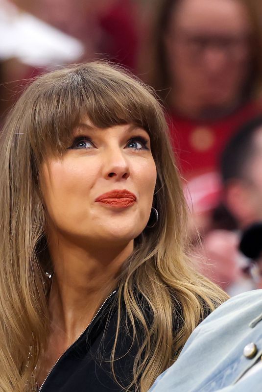 TAYLOR SWIFT and Travis Kelce at Game Three of NBA Eastern Conference Finals at Rocket Arena in Cleveland 05/23/2026