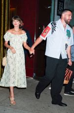TAYLOR SWIFT and Travis Kelce Out for Dinner at Or
