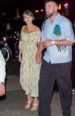 TAYLOR SWIFT and Travis Kelce Out for Dinner at Or