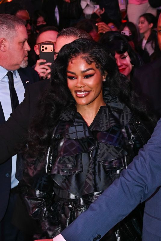 TEYANA TAYLOR Arrives at Vogue