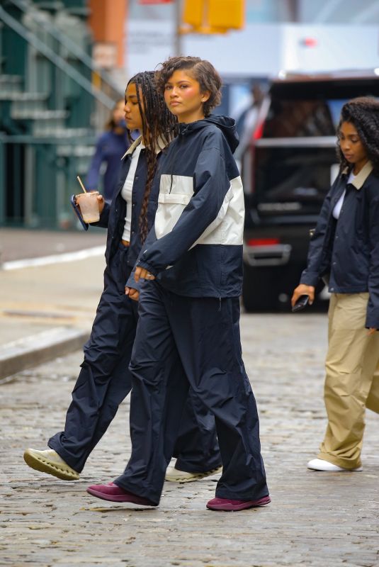 ZENDAYA Filming a New On Collaboration in SoHo in New York City 04/30/2026