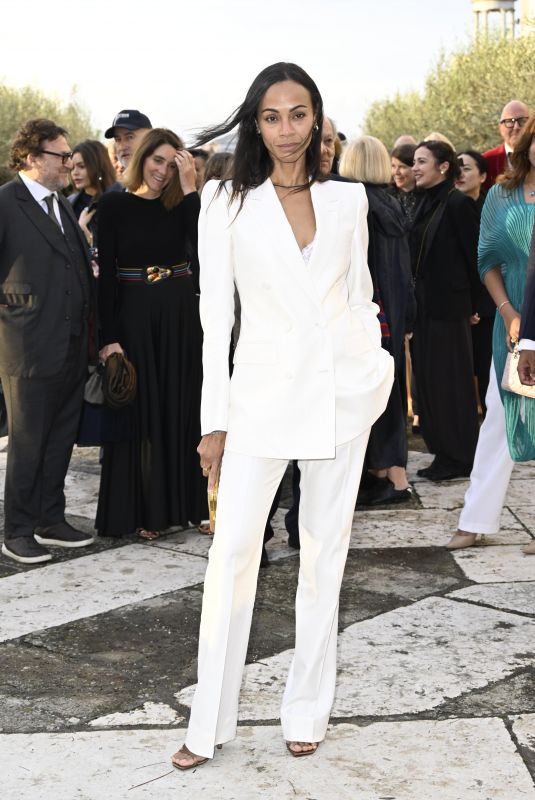 ZOE SALDANA at Amyn Aga Khan 61st Biennale of Venice - International Art Exposition at Pinault Gala Dinner Cini Foundation in Venice 05/06/2026
