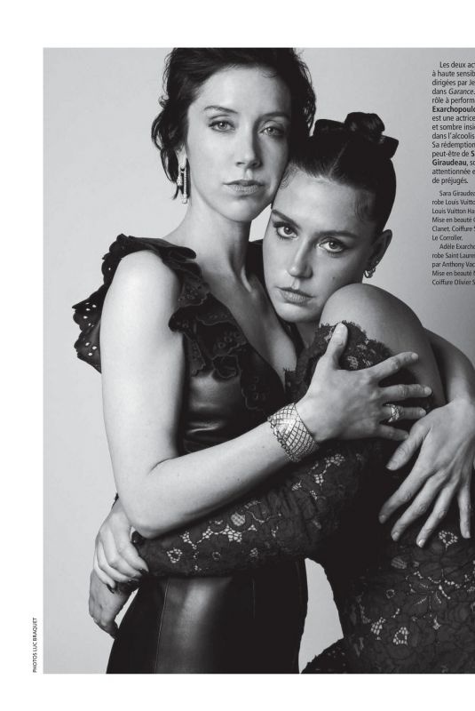 ADELE EXARCHOPOULOS and SARA GIRAUDEAU for Madame Figaro, June 2026