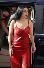 CHARLI XCX at Saint Laurent Menswear Spring/Summer 2027 Show at Paris Fashion Week 06/23/2026