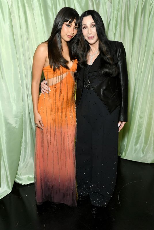 CHER and XOCHITL GOMEZ at Cher x Garnier Diamond Sleek Event at Lucia in Los Angeles 06/04/2026