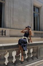 CINDY MELLO Promotes a Balenciaga Rodeo Gandbag, June 2026