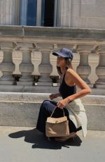 CINDY MELLO Promotes a Balenciaga Rodeo Gandbag, June 2026