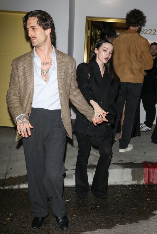 DOVE CAMERON and Damiano David Heading to a World Cup Watch Party in Los Angeles 06/12/2026