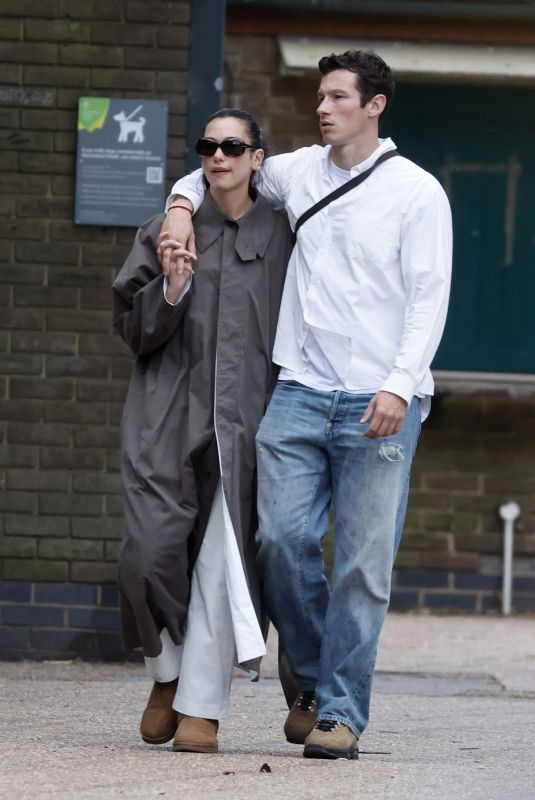 DUA LIPA and Callum Turner at a Low-key Dog Walk in London 06/01/2026