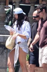 DUA LIPA and Callum Turner at Their Hotel Pool in Palermo 06/04/2026