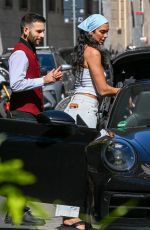 DUA LIPA and Callum Turner Leaves Town in a Black Porsche in Rome 06/18/2026