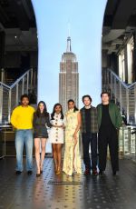 ELLA HUNT Visits Empire State Building with Cast of Not Suitable for Work in New York City 05/29/2026