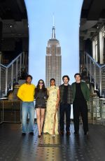 ELLA HUNT Visits Empire State Building with Cast of Not Suitable for Work in New York City 05/29/2026