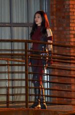 ELODIE YUNG on the Set of Daredevil: Born Again in Brooklyn in New York 06/23/2026
