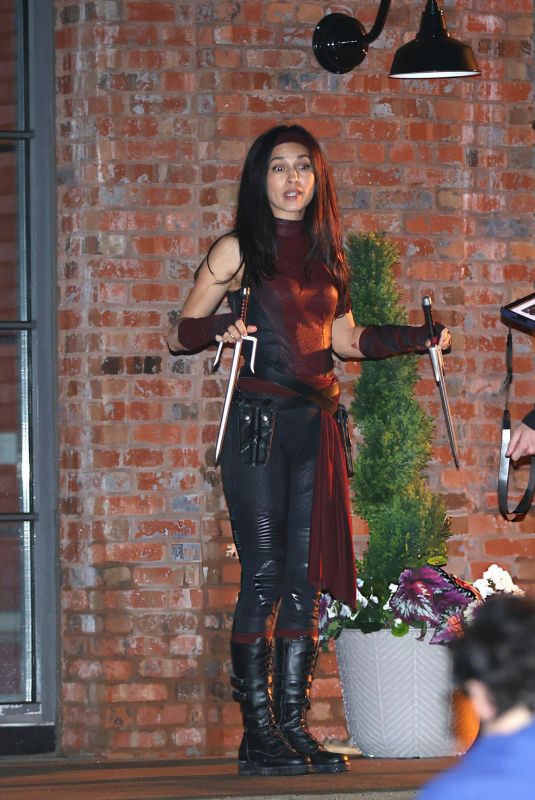 ELODIE YUNG on the Set of Daredevil: Born Again in Brooklyn in New York 06/23/2026