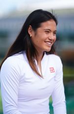 EMMA RADUCANU at a Media Sessions Ahead of 2026 Wimbledon Championships in London 06/28/2026