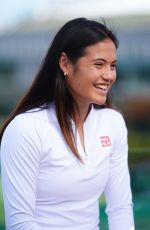 EMMA RADUCANU at a Media Sessions Ahead of 2026 Wimbledon Championships in London 06/28/2026