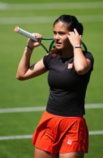 EMMA RADUCANU at a Practice Session Ahead of 2026 Wimbledon Championships in London 06/22/2026