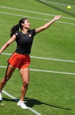 EMMA RADUCANU at a Practice Session Ahead of 2026 Wimbledon Championships in London 06/22/2026