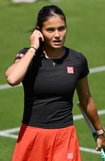 EMMA RADUCANU at a Practice Session Ahead of 2026 Wimbledon Championships in London 06/22/2026