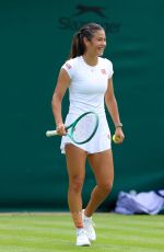 EMMA RADUCANU at a Practice Session Ahead of 2026 Wimbledon Championships in London 06/27/2026