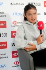 EMMA RADUCANU at a Press Conference Ahead of HSBC Championships in London 06/07/2026